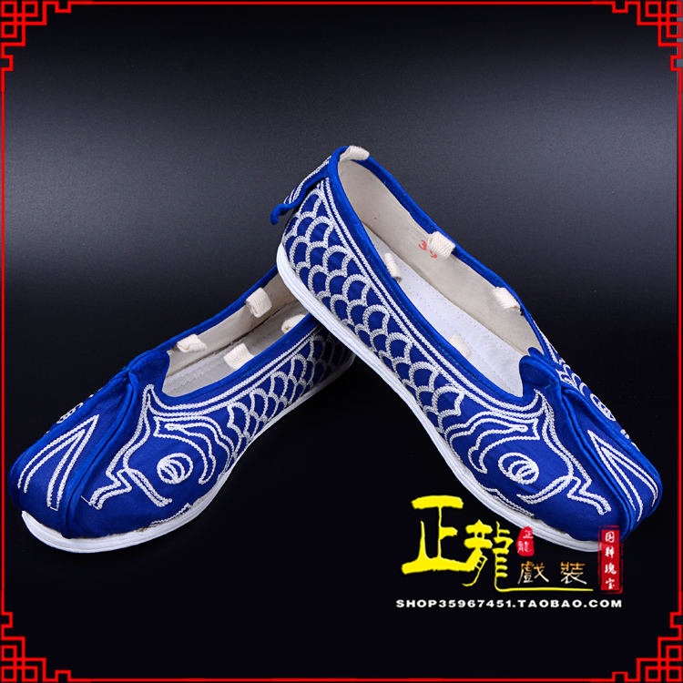 且末戏鞋舞台演出鞋水路英雄三义斋布底鱼鳞洒