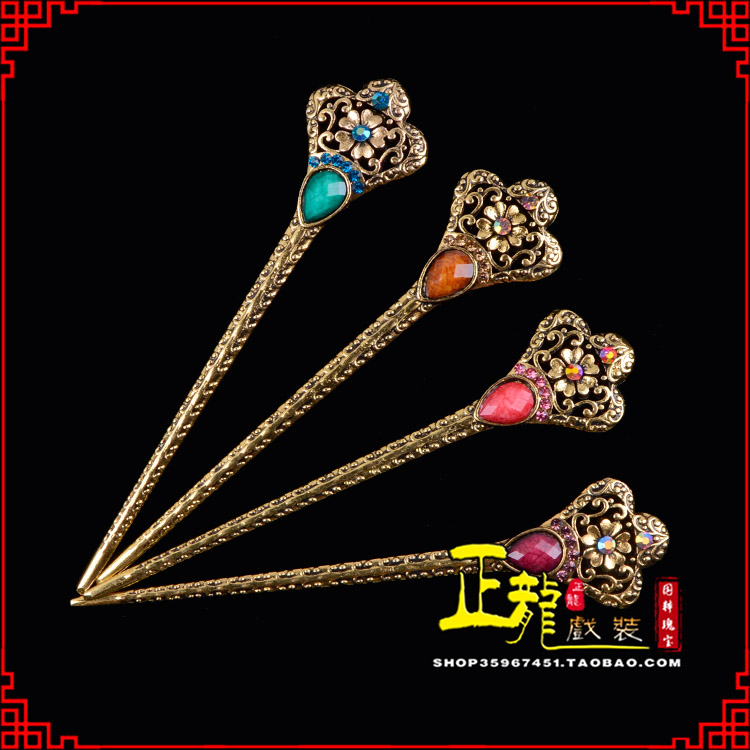 且末头饰老旦青衣员外夫人簪子 老旦发簪