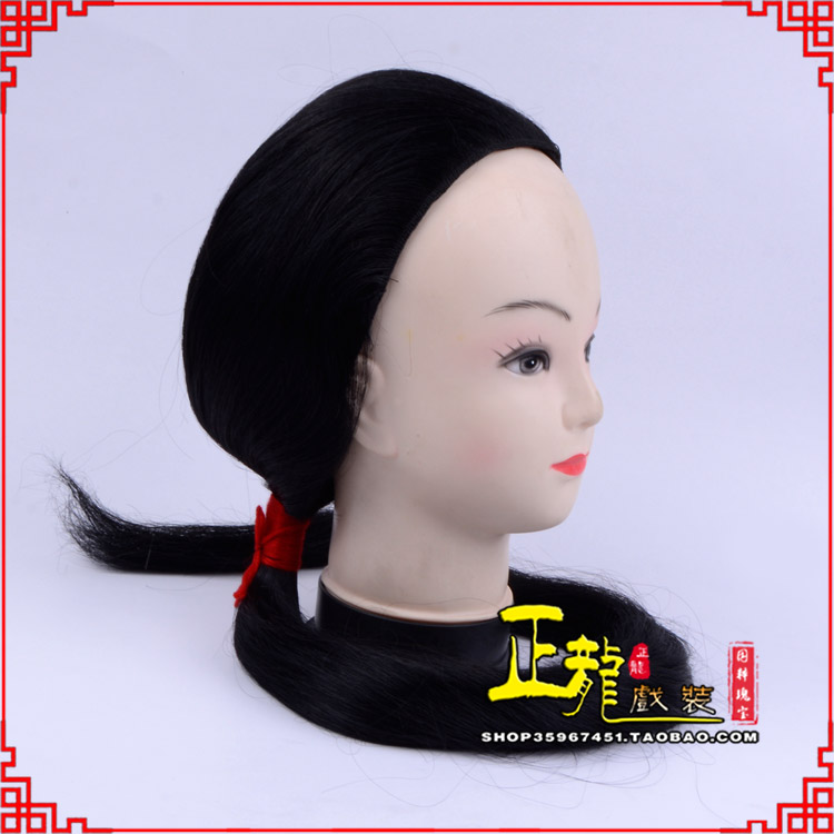 且末古装影视演出头套花旦假发 真发古装发